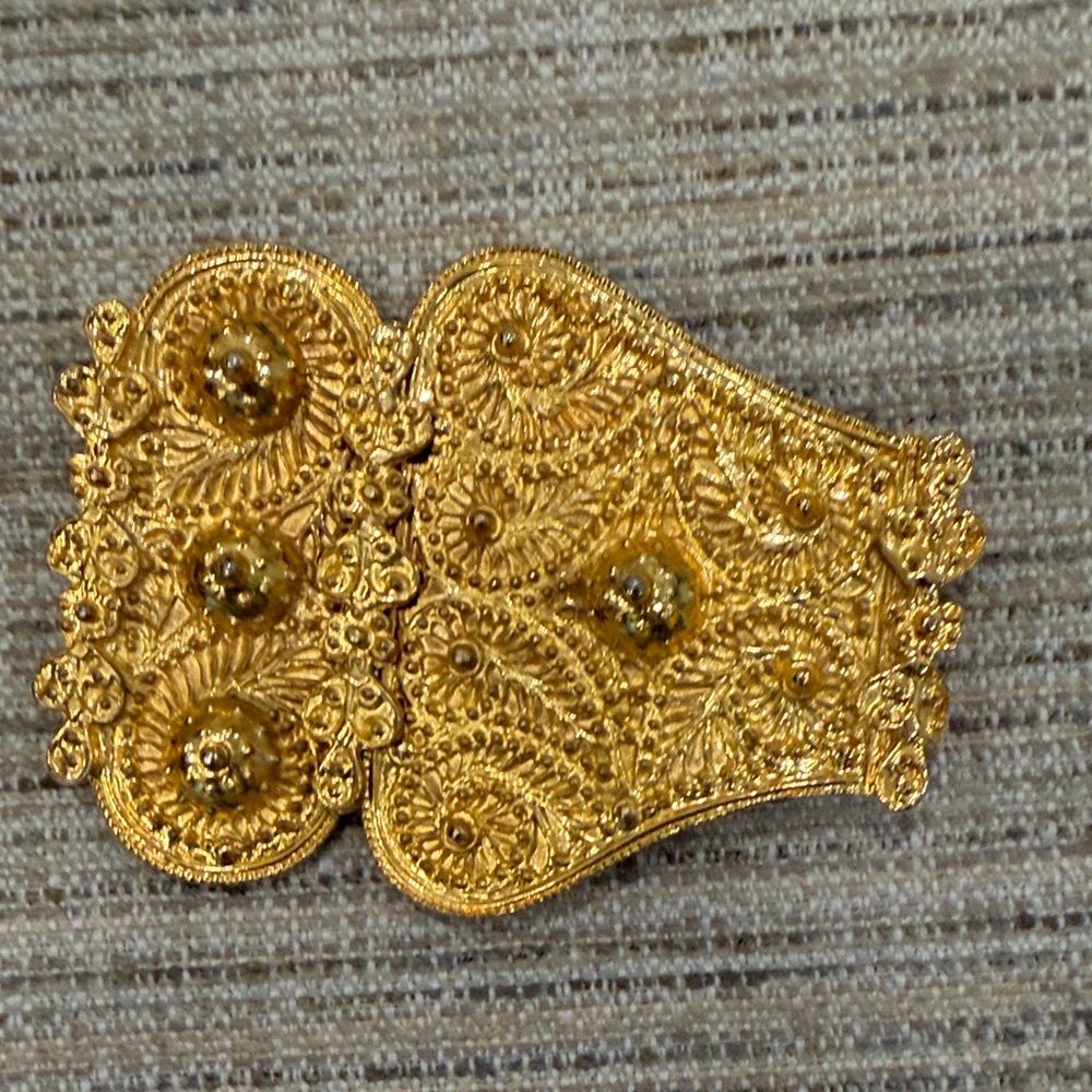 Vintage Ornate Gold Belt Buckle from 1960/70s’ - Picture 6 of 6